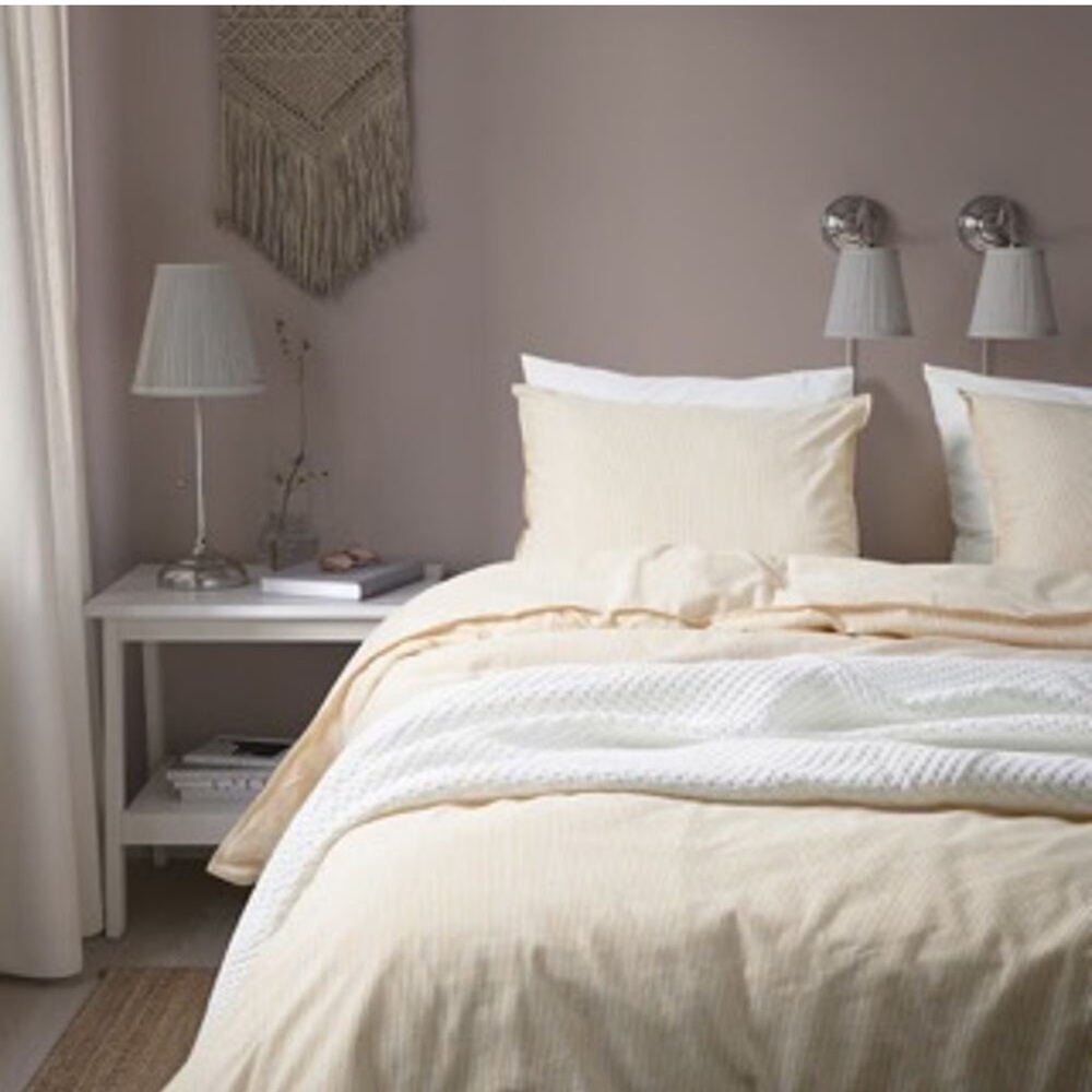 ISO king size yellow IKEA bergpalm duvet set